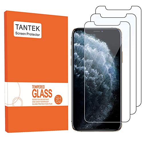 iPhone X Screen Protector, TANTEK Tempered Glass/Case Friendly Screen Protector for Apple iPhone X / 10 (2017) (3-Pack)