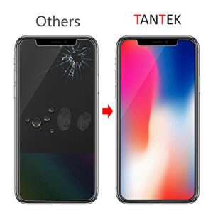 iPhone X Screen Protector, TANTEK Tempered Glass/Case Friendly Screen Protector for Apple iPhone X / 10 (2017) (3-Pack)