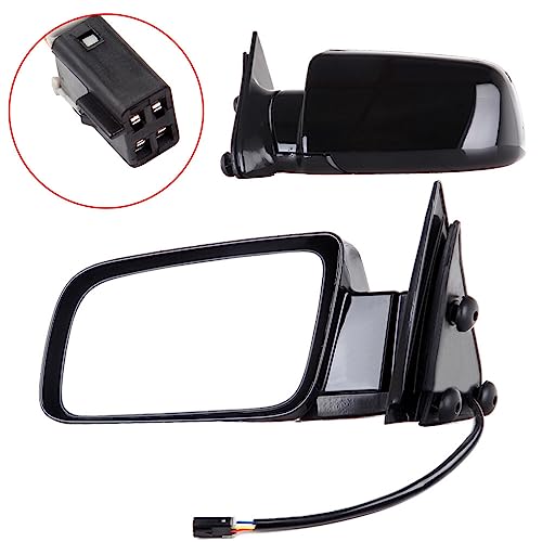 SCITOO Compatible fit for Towing Mirrors fit 1988-1999 for Chevy Blazer Suburban Tahoe for GMC Jimmy Yukon Pickup Truck Power Adjusted Driver Passenger Pair Set Mirrors SUV 15764757 15764758