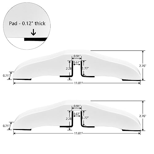 WELLAND Support Feet for 360 Degree Configurable Gate Collection, White, A Pair