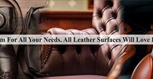 Teliaoils Leather Conditioner - Natural Clear Leather Repair Care Balm for Any Kind- Waterproofing Leather Salve Restorer, Softener & Protector - for Upholstery, Furniture, Shoes, Sofa & More