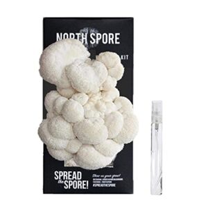 north spore organic lion's mane mushroom spray & grow kit (4 lbs) | usda certified organic, non-gmo, beginner friendly & easy to use | grow your mushrooms at home | handmade in maine, usa