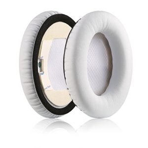 QC15 Replacement Ear Pads Kit, JARMOR Ear Cushion for Bose QuietComfort 2, Quiet Comfort 15, QC 25, QuietComfort 35, Ae2, Ae2i, Ae2w, Sound True, Sound Link (Around-Ear Only) Headphones (White)