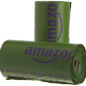 Amazon Basics Dog Poop Bags With Dispenser and Leash Clip, Lavender Scented, 270 Count, 18 Pack of 15, 13 Inch x 9 Inch