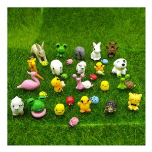 emien 31 pieces mini animals miniature ornament kits,tiny animals figurines,fairy garden accessories,fairy garden supplies,fairy garden animals for fairy garden,dollhouse,plant pots,bonsai craft decor