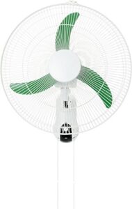 active air acf18 18" oscillating wall mount fan, stainless steel