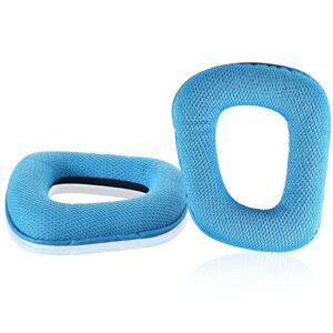 jarmor replacement memory foam ear cushion pads cover for logitech g35 g930 g430 f450 headphone only (blue)
