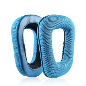 JARMOR Replacement Memory Foam Ear Cushion Pads Cover for Logitech G35 G930 G430 F450 Headphone ONLY (Blue)