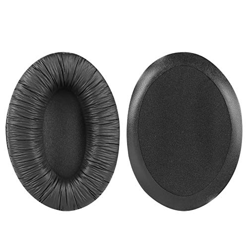 Geekria QuickFit Leatherette Replacement Ear Pads for Sennheiser HDR120 RS120 RS110 RS115 HDR110 HDR115 RS100 Headphones Earpads, Headset Ear Cushion Repair Parts (Black)