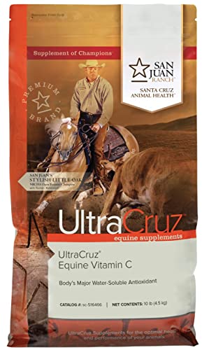 UltraCruz-516466 Equine Vitamin C (Ascorbic Acid) Supplement for Horses, 10 lb, Pellet (80 Day Supply)