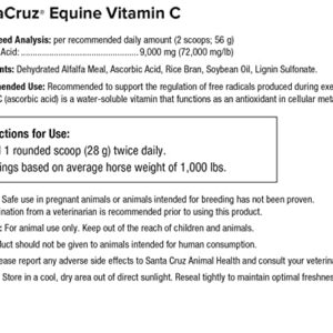 UltraCruz-516466 Equine Vitamin C (Ascorbic Acid) Supplement for Horses, 10 lb, Pellet (80 Day Supply)