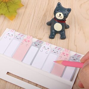 Eagle Cute Cartoon Animal Sticky Notes, Page Markers, 15 Sheets per Pad, 8 Pads per Set, 3 Sets, Total 360 Sheets (Pink)