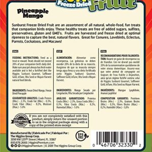 Higgins Sunburst Freeze Dried Fruit Pineapple Mango .5 Ounces