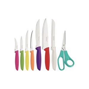 tramontina kitchen knives set, stainless steel