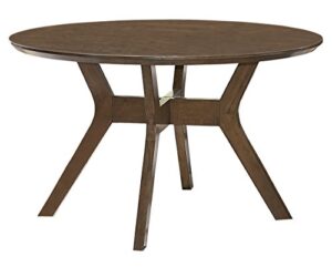 homelegance edam 52" round dining table, oak