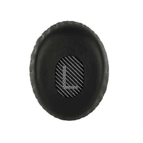 Premium Ear Pads Compatible with Bose QuietComfort 3 (QC3) and Bose On-Ear (OE) Headphones with Grey/Black scrims and L and R Lettering. Premium Protein Leather | Soft High-Density Foam