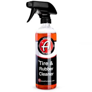 Adam's Polishes Tire & Rubber Cleaner (16 oz) - Removes Discoloration From Tires Quickly - Works Great on Tires, Rubber & Plastic Trim, and Rubber Floor Mats