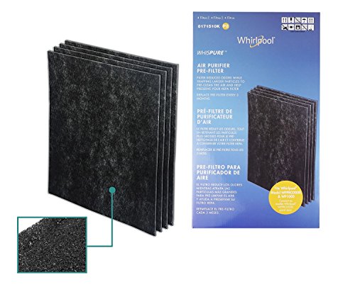 Whirlpool Charcoal PRE-FILTERS (Extra large) 8171510K (4 Pack)