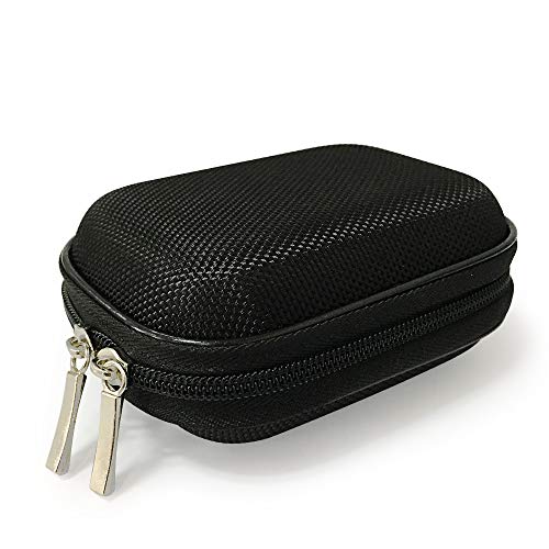 Earphone Case Portable Oxford Bag Holder with Two-Way Zipper for IEM, Earmold, Hearing Protector and Most Earphones