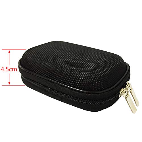 Earphone Case Portable Oxford Bag Holder with Two-Way Zipper for IEM, Earmold, Hearing Protector and Most Earphones