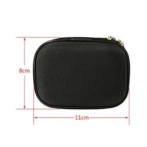 Earphone Case Portable Oxford Bag Holder with Two-Way Zipper for IEM, Earmold, Hearing Protector and Most Earphones