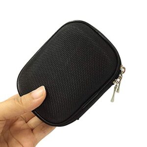 Earphone Case Portable Oxford Bag Holder with Two-Way Zipper for IEM, Earmold, Hearing Protector and Most Earphones