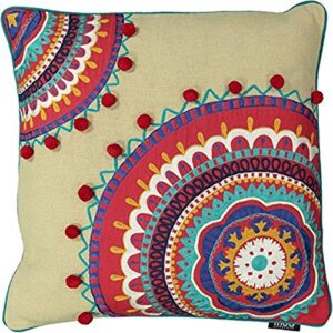 mod lifestyles pifa1500-025 decorative pillow, 20" x 20, multi