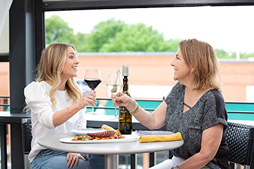 PureWine Wand Filters Histamines and Sulfites - May Reduce and Alleviate Wine Allergies & Sensitivities - Purifier Aerates Wine Restore Taste & Purity - Includes Wine Glass Accessory