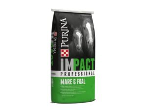 purina impact | professional mare & foal horse feed | 50 pound (50 lb) bag