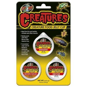 zoo med creatures creature food jelly cup - 3 pk