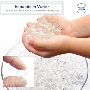 Royal Imports Water Beads Vase Filler, 1 lbs - 75,000 Clear Gel Jelly Pearls Makes 16 Gallons for Centerpieces, Weddings, Parties, Decorations, Floral, Plants