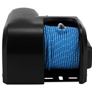 Camco TRAC Outdoors AnchorZone 20 Electric Anchor Winch | Features a High-Efficiency 12-Volt DC All-Steel Gear Motor, 100-Feet of Pre-Wound Braided Rope, and has a Max Capacity of 20lbs (69000)