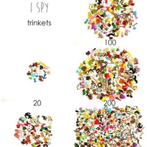 TomToy Small Mixed I Spy Trinkets for I Spy Bag/Bottle, DIY Projects, Crafts, Scrapbooking, 1-3cm, Set of 20 trinkets