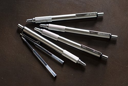 Zebra Pen G-402 Retractable Gel Pen, Stainless Steel Barrel, Fine Point, 0.5mm, Black Ink, 1-Pack