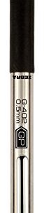 Zebra Pen G-402 Retractable Gel Pen, Stainless Steel Barrel, Fine Point, 0.5mm, Black Ink, 1-Pack