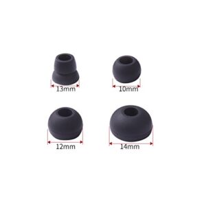 Replacement Silicone Ear Tips Earbuds Buds Set for Powerbeats 2 Wireless Beats by dre Headphones,4 Pairs (Black)