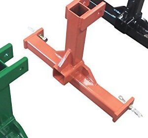 Heavy Duty 3 Point Category 0 Drawbar Receiver Hitch Tow Bar - Compatible with Kubota Orange