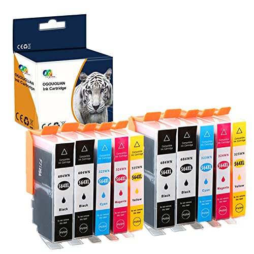 Colour-Store 10x Ink Cartridge for HP 564 Compatible for HP Photosmart 5520 6520 7520 5510 6510 7510 7525 B8550 C6380 D7560 Premium C309A C410 Officejet 4620 Deskjet 3520 Printer