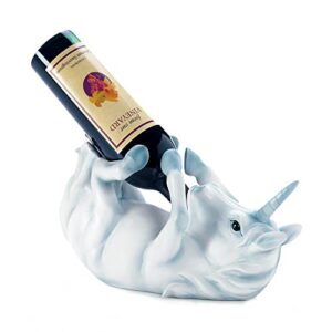 unicorn wine bottle holder 13x6x7"