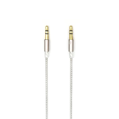 Sukira HiFi Cable with 4.4MM Balanced Male Compatible for Beyerdynamic T1 2nd / T5p Second Generation Headphones and Sony WM1A, NW-WM1Z, PHA-2A Silver Plated Audio Cable