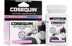 cosequin® for cats maximum strength plus boswellia sprinkle capsules - professional line,beige,60 count (pack of 1)