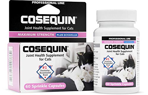 Cosequin® for Cats Maximum Strength PLUS Boswellia Sprinkle Capsules - Professional Line,Beige,60 Count (Pack of 1)