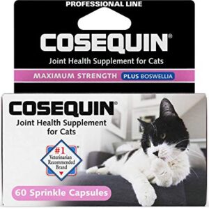 Cosequin® for Cats Maximum Strength PLUS Boswellia Sprinkle Capsules - Professional Line,Beige,60 Count (Pack of 1)