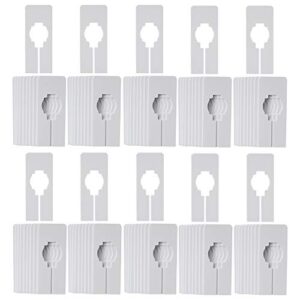 NAHANCO QSDWBLANK100, White Rectangular Clothing Size Dividers, Blank, Kit of 100