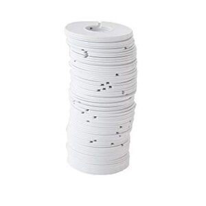 NAHANCO CWHTBLANK100, White Round Clothing Size Dividers, Blank, Model Number: CWHTBLANK50