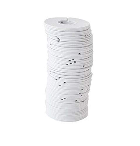 NAHANCO CWHTBLANK100, White Round Clothing Size Dividers, Blank, Model Number: CWHTBLANK50