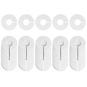 NAHANCO CWHTBLANK100, White Round Clothing Size Dividers, Blank, Model Number: CWHTBLANK50