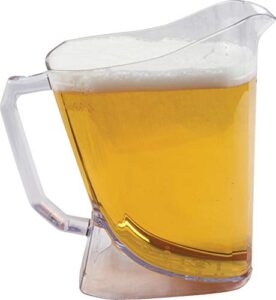 carlisle foodservice products ppp60 perfect pour shatter-resistant beer pitcher, 60 oz.