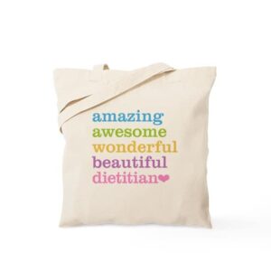 cafepress amazing awesome wonderful natural canvas tote bag, reusable shopping bag