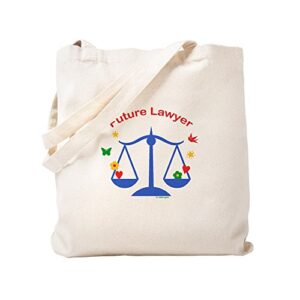 cafepress future lawyer tote bag natural canvas tote bag, reusable shopping bag